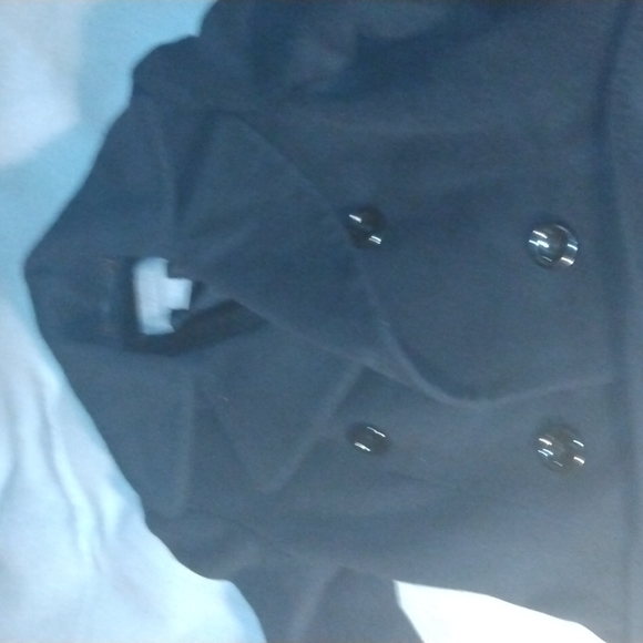 Ann Taylor Mens black trench coat with matching belt size small - Picture 1 of 3